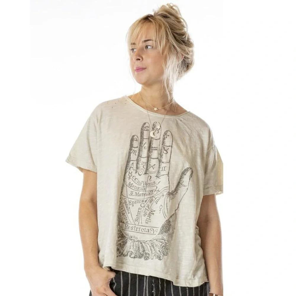 Magnolia Pearl Palmistry Tee Moonlight NWOT - Picture 4 of 4